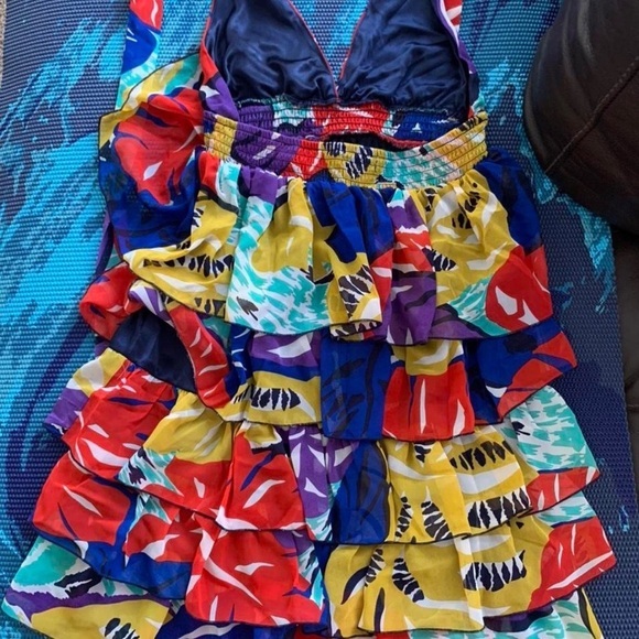 NWT Arden B. Women Cocktail Dress Small part colorful spring summer - Picture 3 of 6